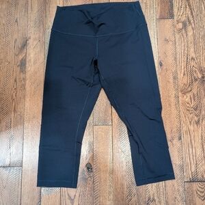 lululemon Wunder Under Navy Leggings Size 12